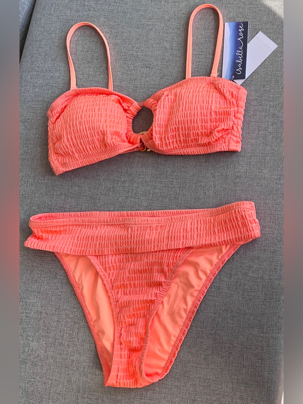 Isabella Rose ring bandeau bikini color Flamingo 🦩 size M